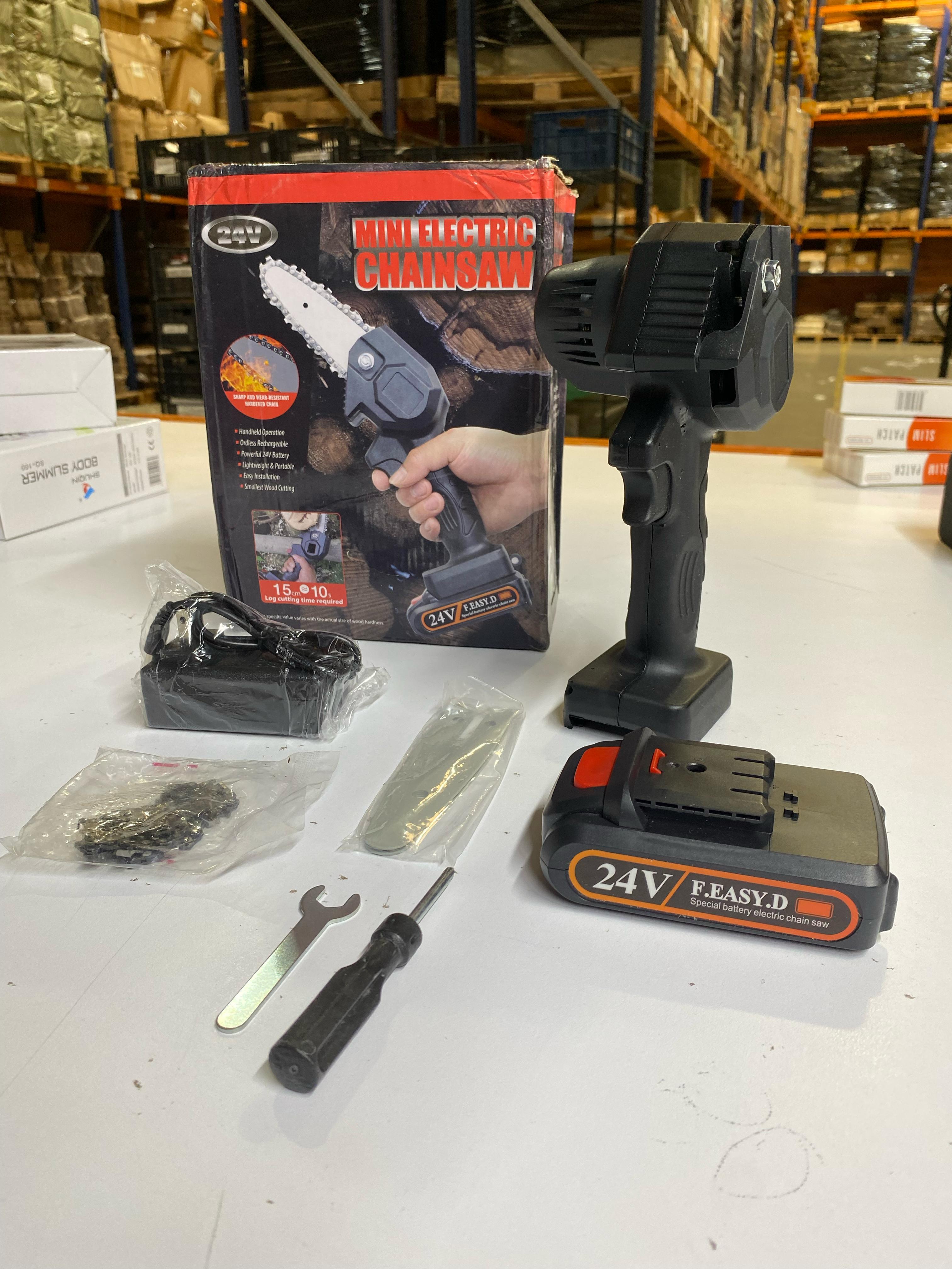 NUEVA MINI MOTOSIERRA ELECTRICA Chainsaw™ | POTENCIA Y CALIDAD GARANTIZADA